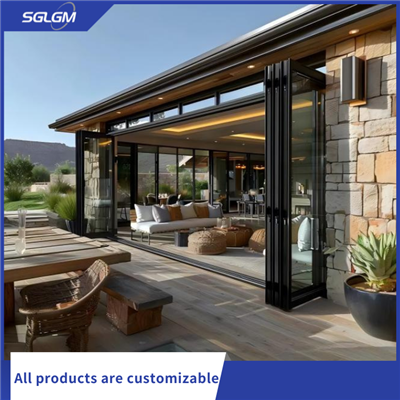 Portes extérieures pliantes en aluminium